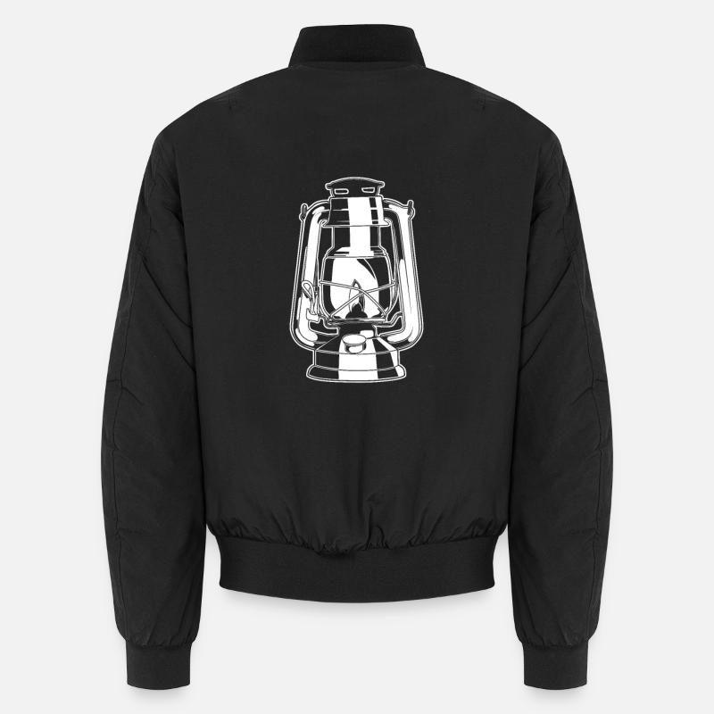 Öllampe - Unisex Bomberjacke - Schwarz
