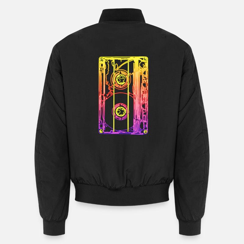 80s party - Unisex Bomber Jacket - black