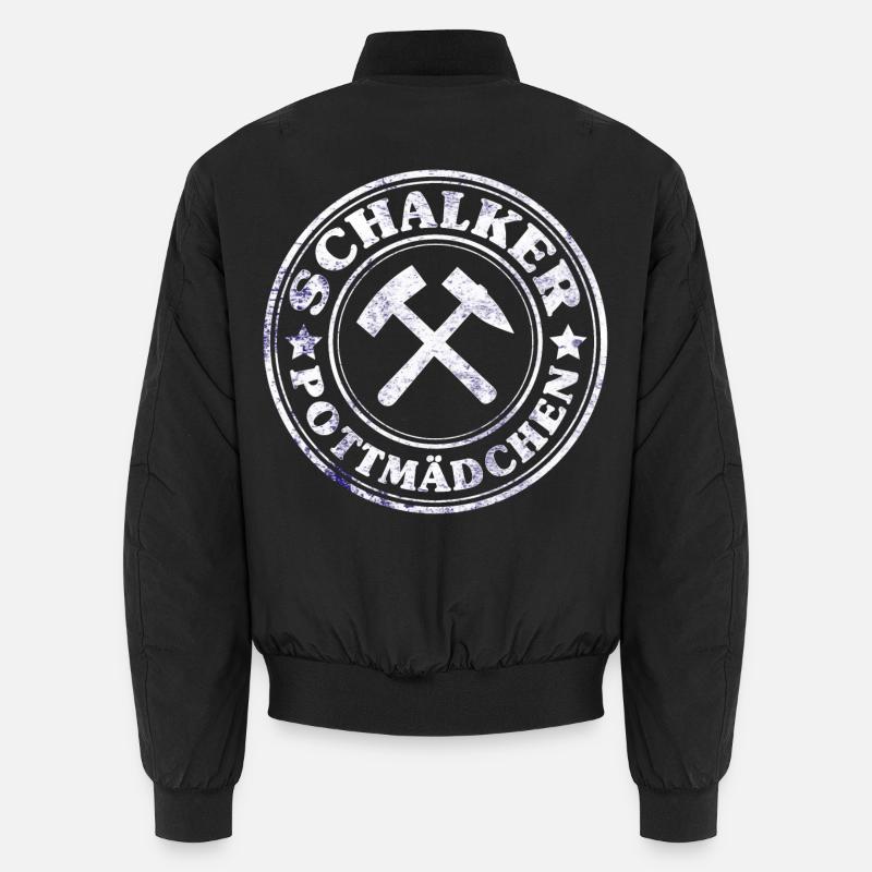 Schalker Ruhrpott Mädchen - Unisex Bomberjacke - Schwarz