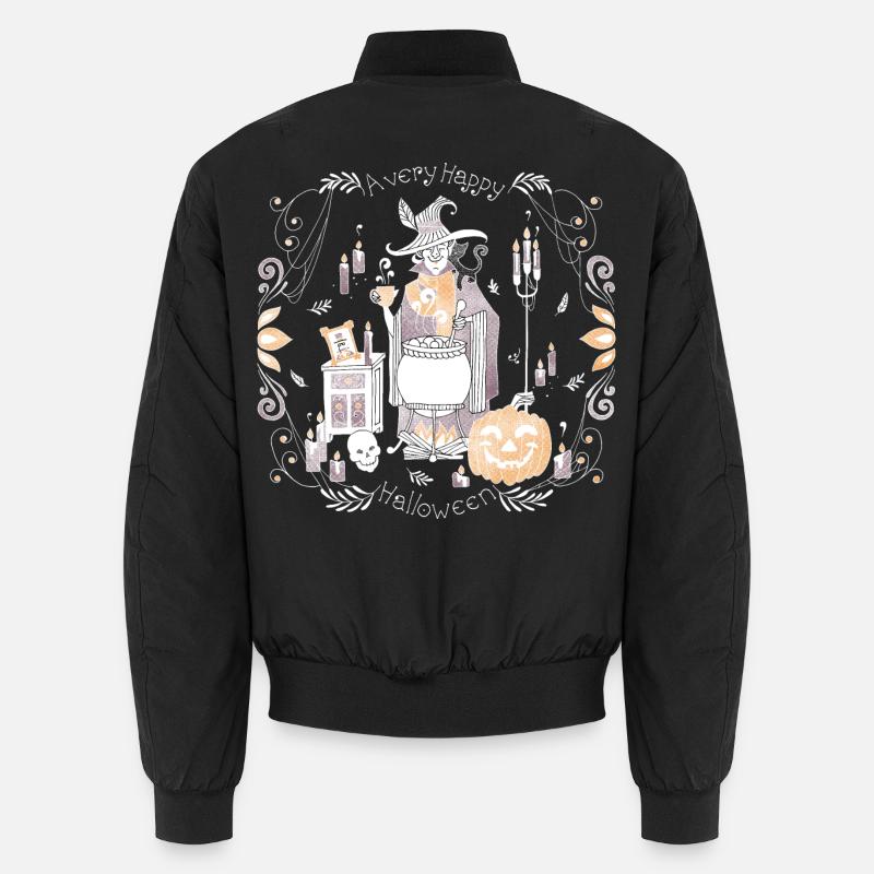 Gemütliches Halloween 2 - Unisex Bomberjacke - Schwarz