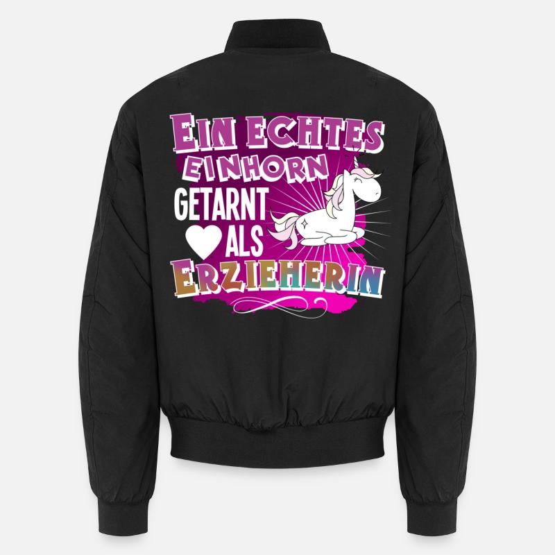 educator - Unisex Bomber Jacket - black