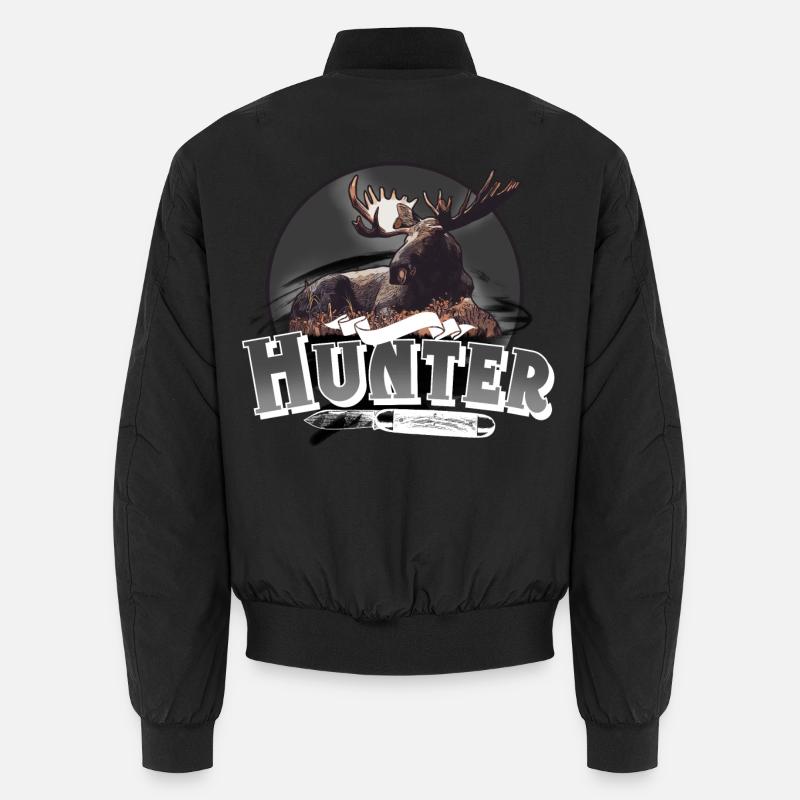Hunter hunter hunting - Unisex Bomber Jacket - black