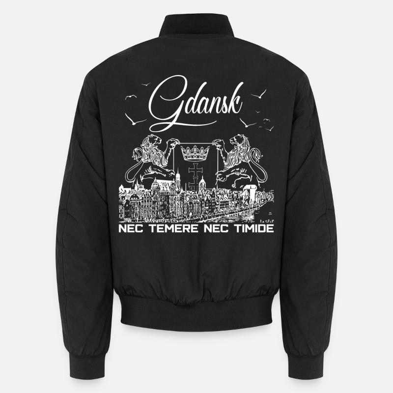 Gdansk - Unisex Bomber Jacket - black