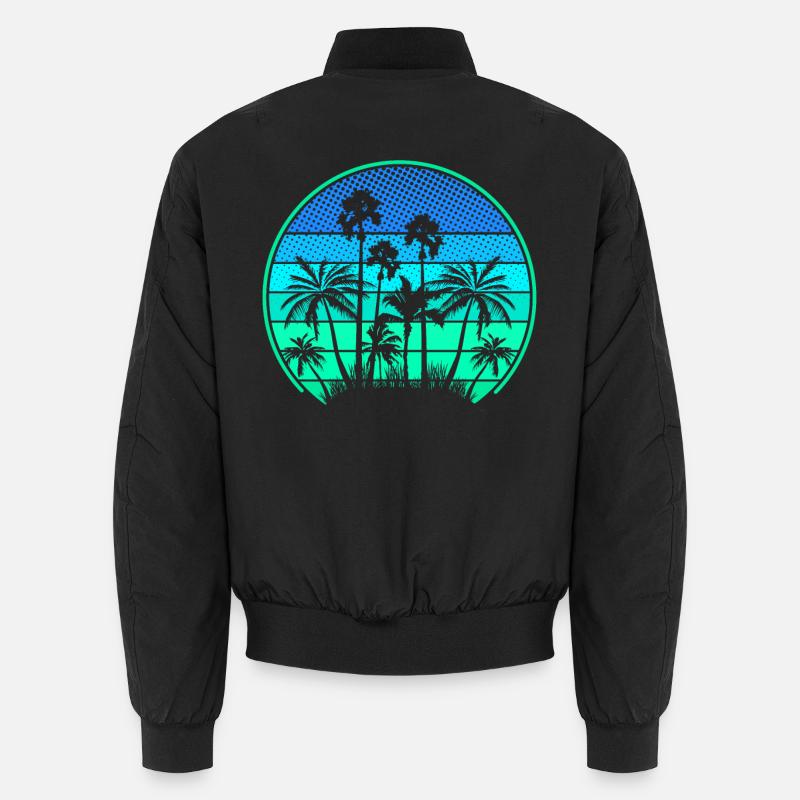 Île Palm - Bomber unisexe - noir