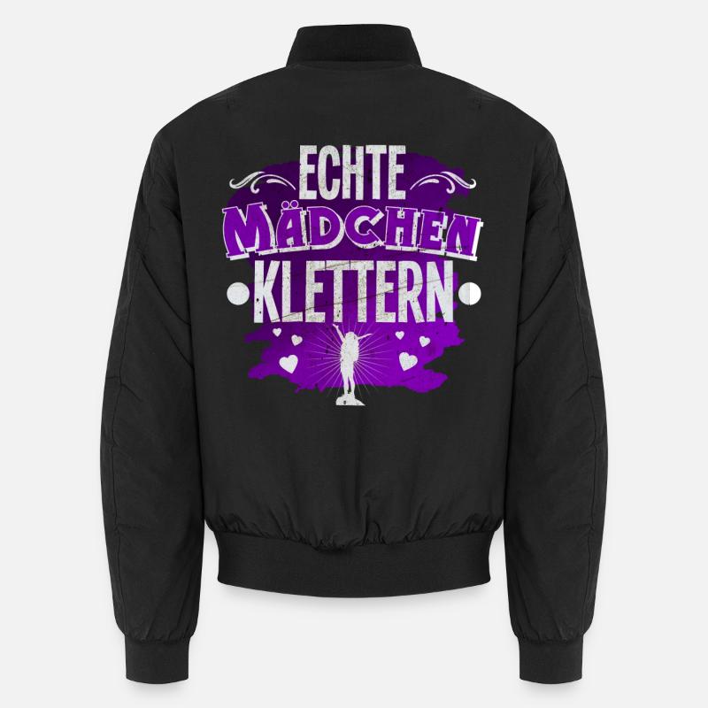 Klettern - Unisex Bomberjacke - Schwarz