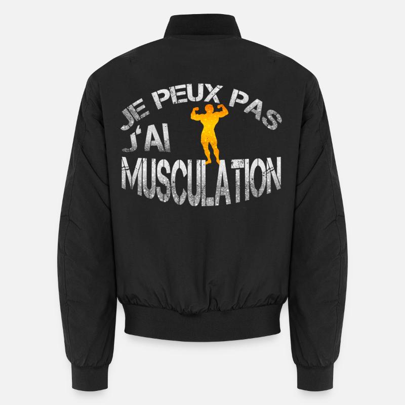 Musculation - Bomber unisexe - noir