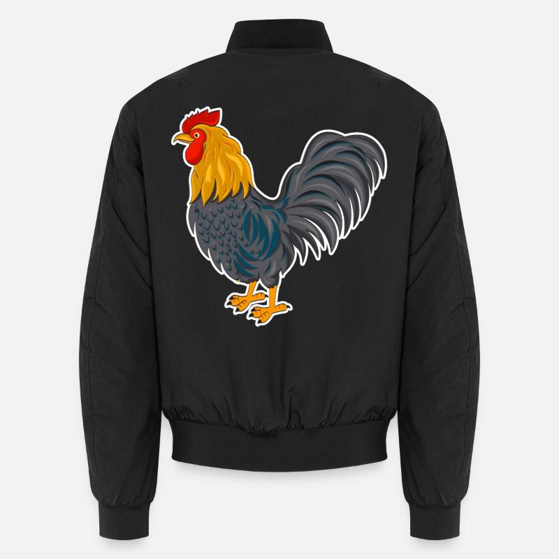 Coq - design - Bomber unisexe - noir