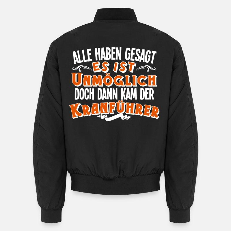 Kranführer Unisex Bomberjacke