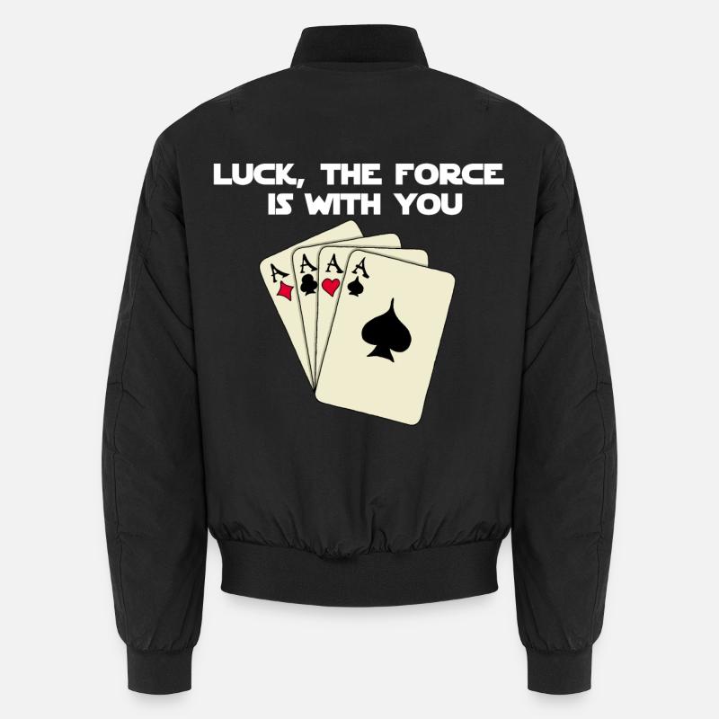 Das Glück ist bei dir im Poker! Unisex Bomberjacke