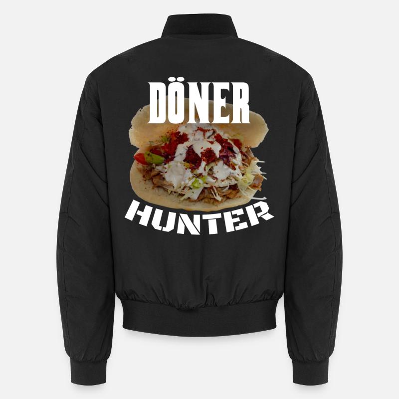 Doner kebab hunter - Unisex Bomber Jacket - black