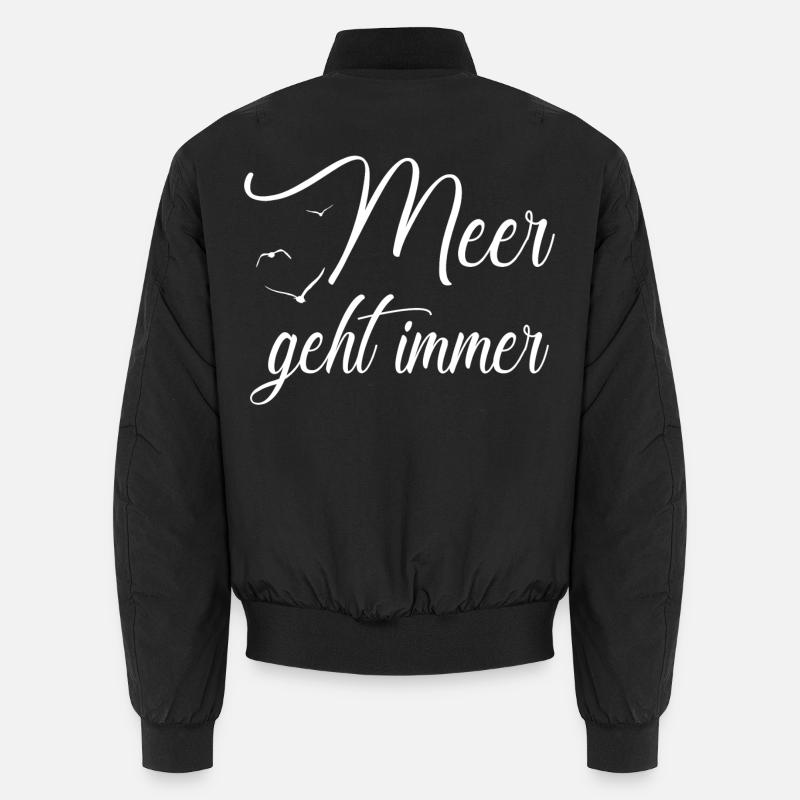 Meer geht immer Unisex Bomberjacke