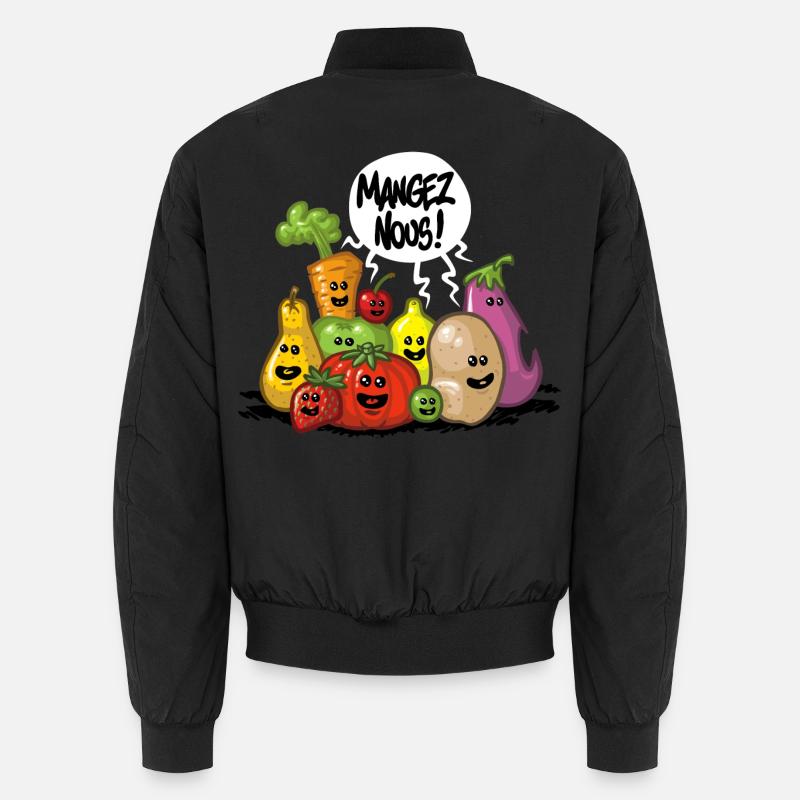 Fuits et legumes - Bomber unisexe - noir
