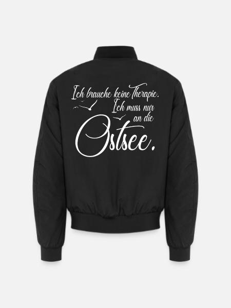 Ostsee Spruch | Ostsee Heimat | Sprüche - Unisex Bomberjacke - Schwarz