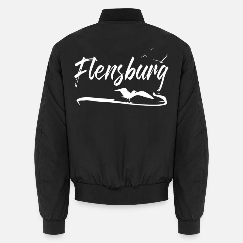 Flensburg Seagull - Unisex Bomber Jacket - black
