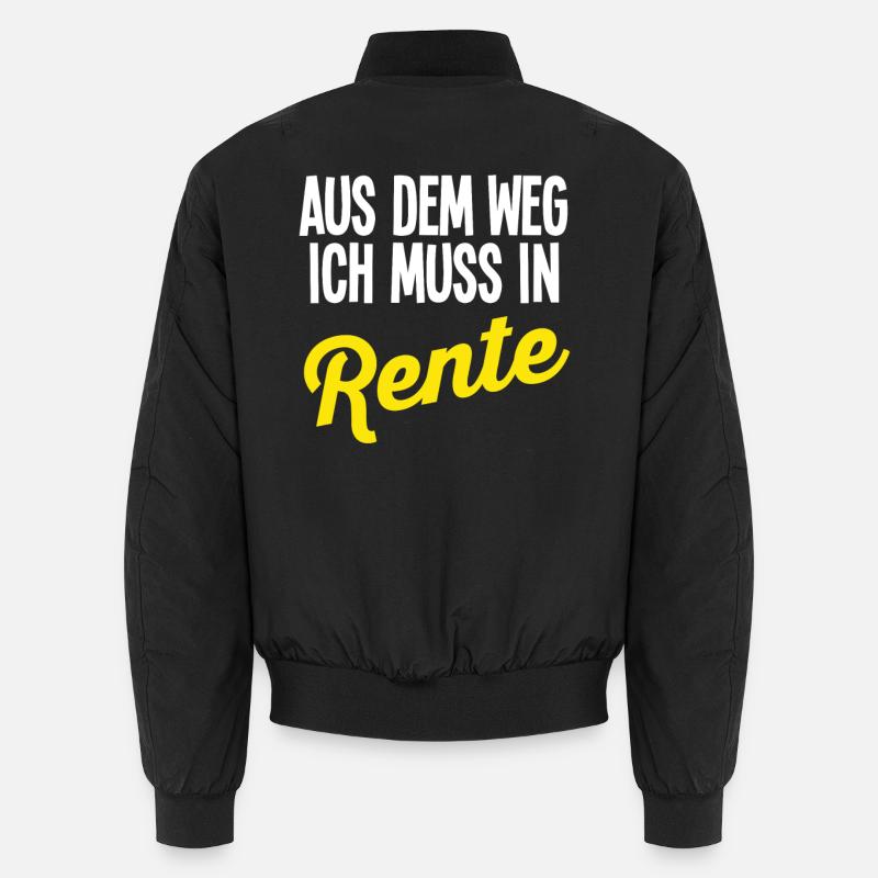 Rente Rentner Unisex Bomberjacke