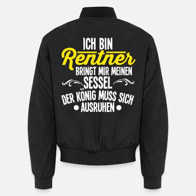 Rentner - Unisex Bomberjacke - Schwarz