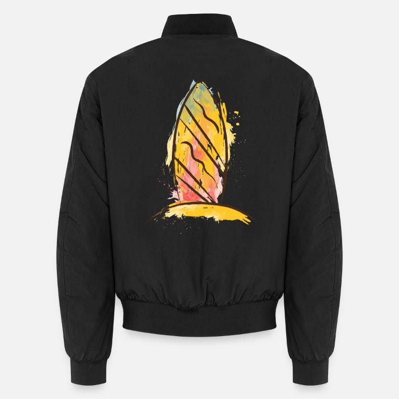 Color Splash Surfboard Beach Vibe Bomber unisexe