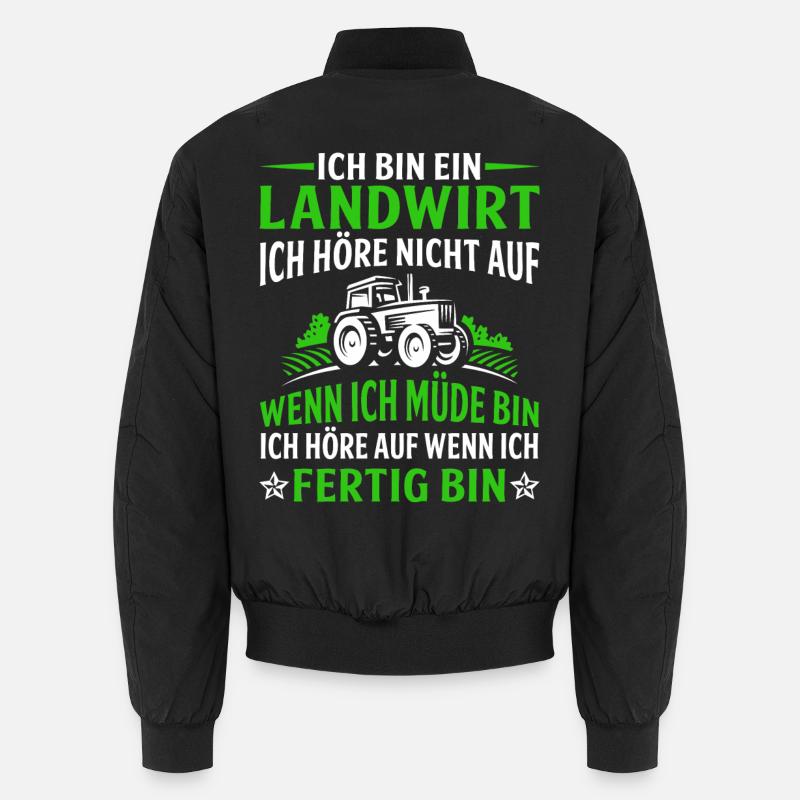 Ich bin ein Landwirt Unisex Bomberjacke