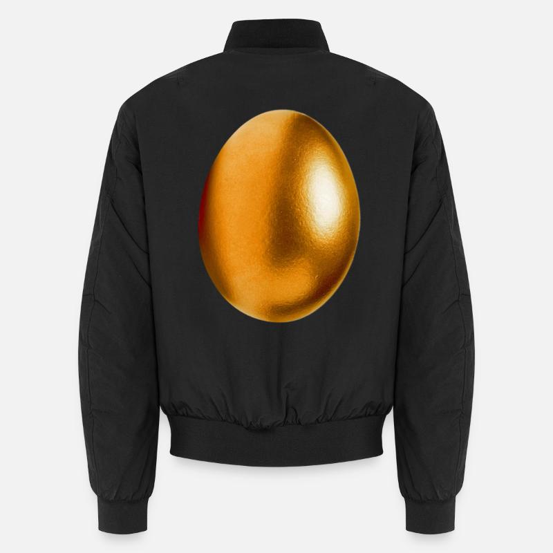 golden egg - Unisex Bomber Jacket - black