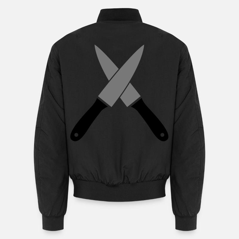 Messer - Unisex Bomberjacke - Schwarz
