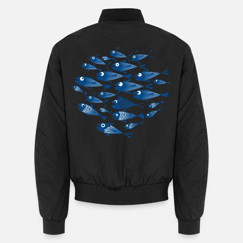 Banc de poissons / Banc de poissons Bomber unisexe