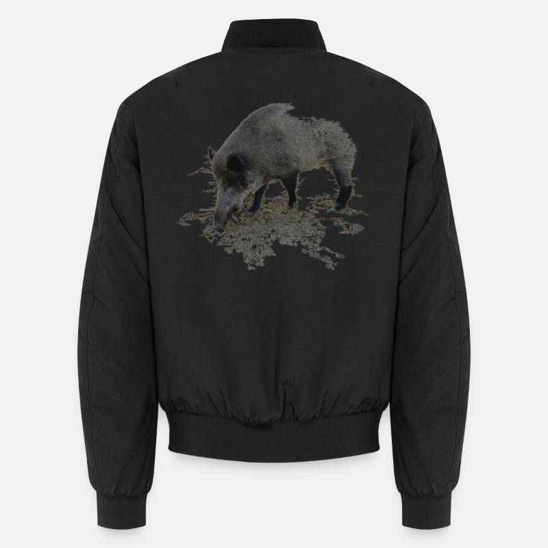Wildschwein Unisex Bomberjacke