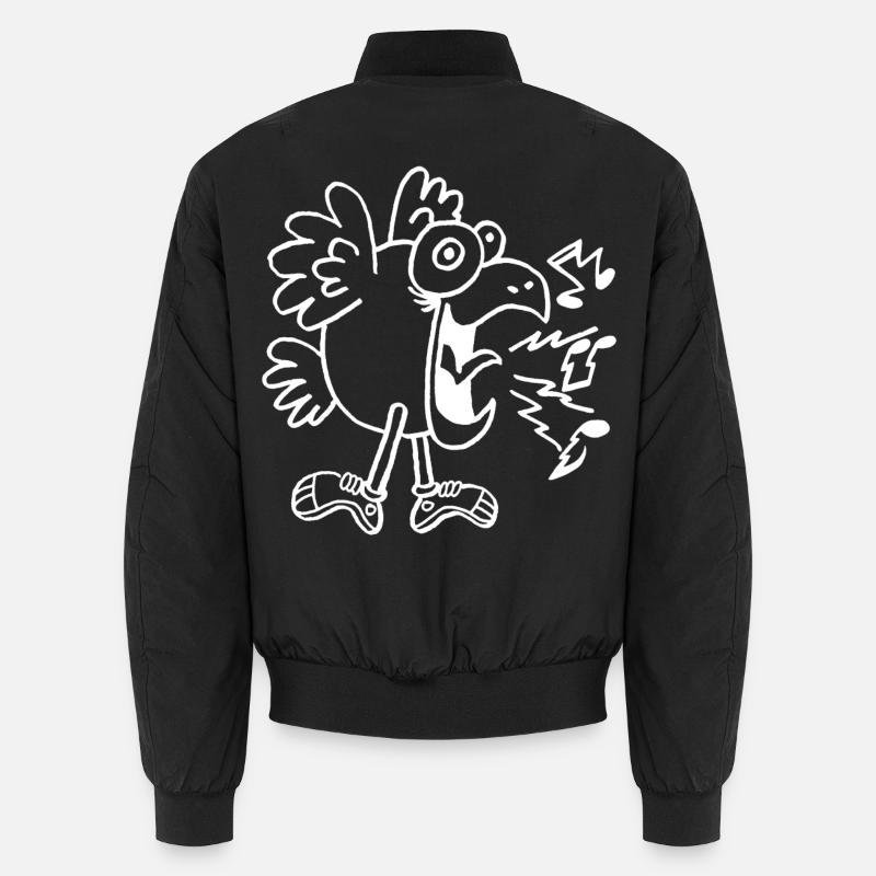 Oiseau fou blanc Bomber unisexe