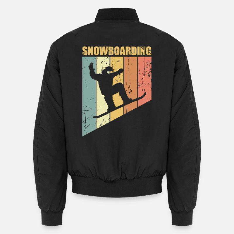 Snowboarding Snowboarding Snowboarding Unisex Bomberjacke