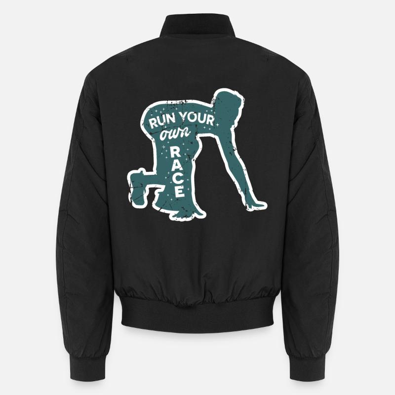 Läufer Motivation Unisex Bomberjacke