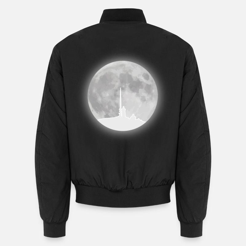 Chunk full moon resin Unisex Bomber Jacket