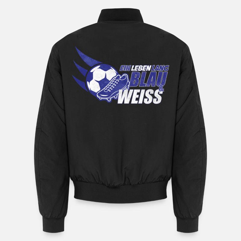 Blau & Weiss ein Leben Lang Geschenkidee Unisex Bomberjacke
