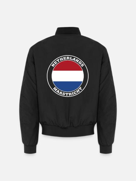 Maastricht Niederlande Stadtplan Maastricht Holland - Unisex Bomberjacke - Schwarz