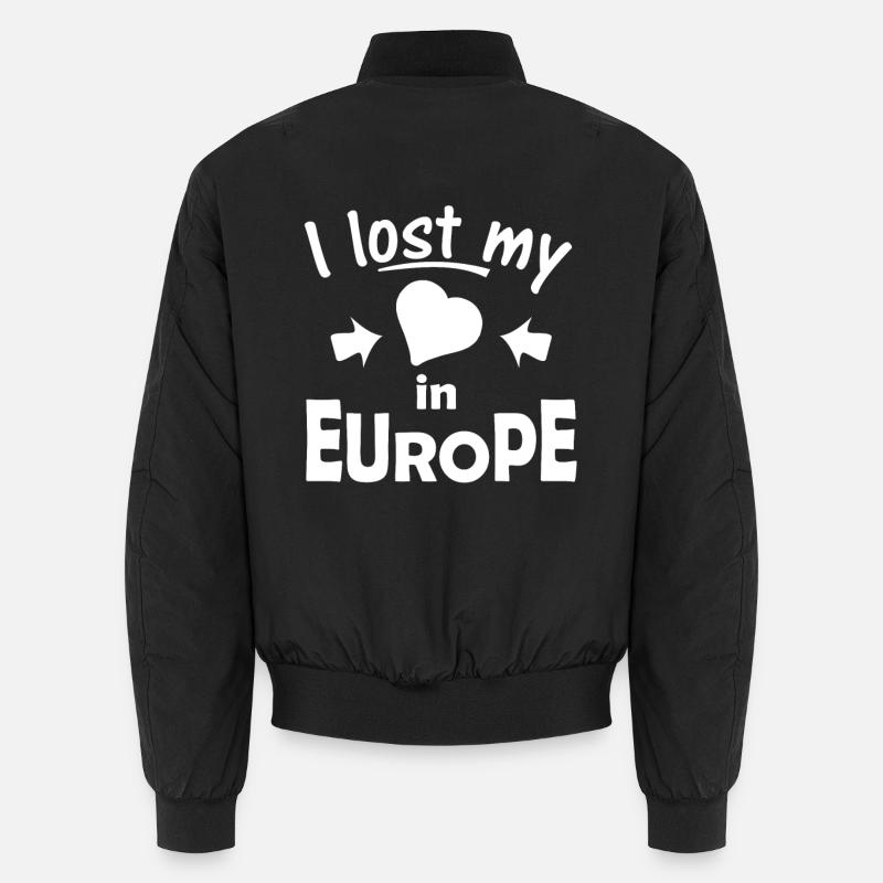 Europe - Unisex Bomber Jacket - black