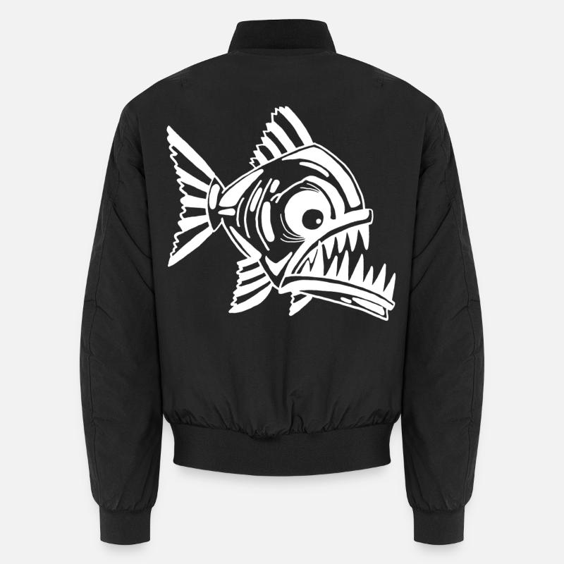 Poisson blanc carnivore Bomber unisexe