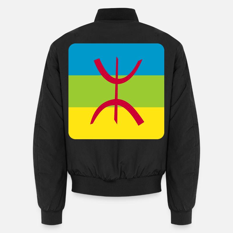 autocollant drapeau berbère réf amazigh Bomber unisexe