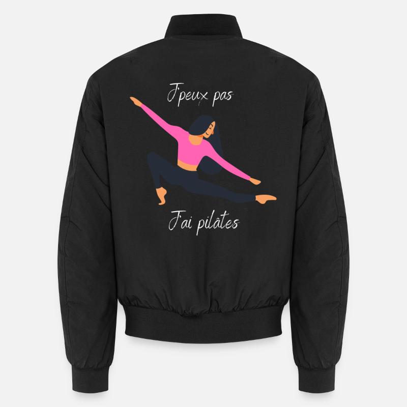 J'peux pas j'ai pilâtes - Bomber unisexe - noir