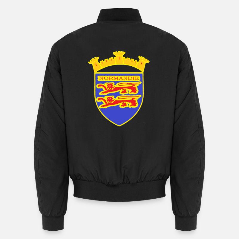 NORMANDY LION - Unisex Bomberjacke - Schwarz