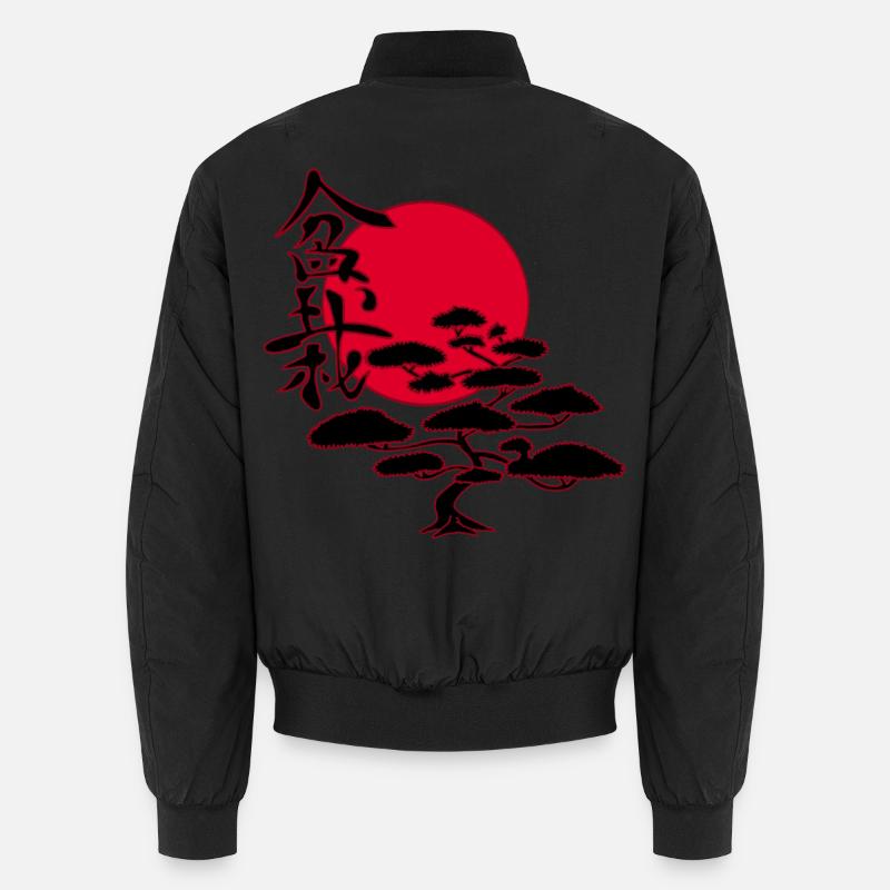 Japanischer Bonsai-Baum Unisex Bomberjacke