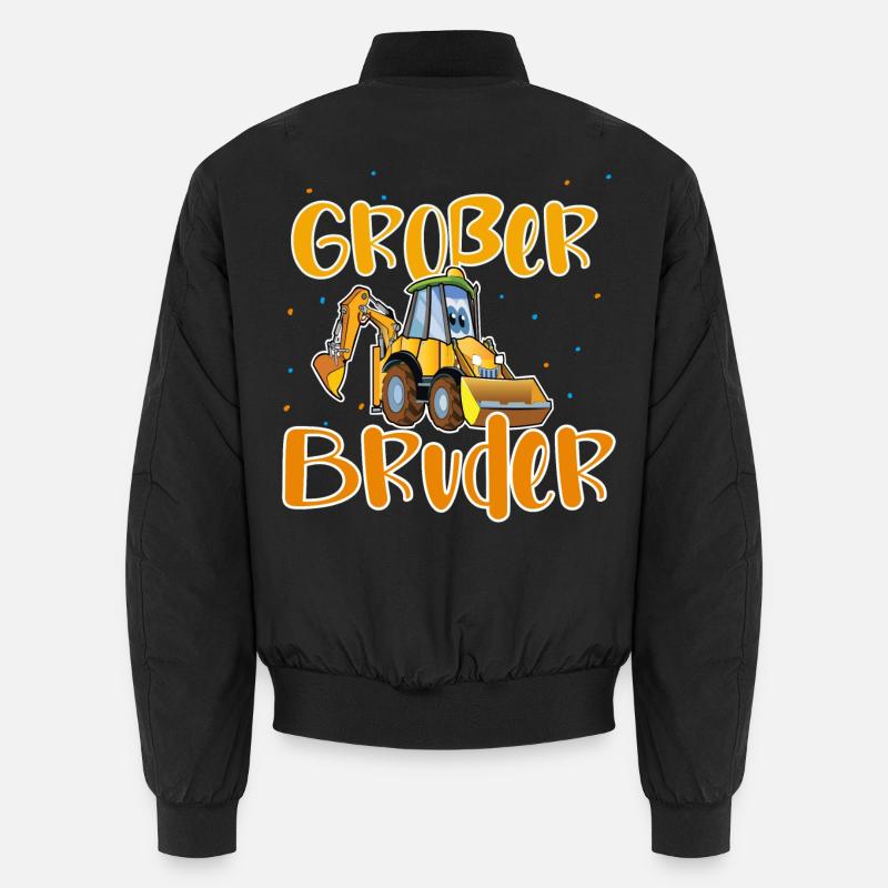 Großer Bruder Bagger Unisex Bomberjacke