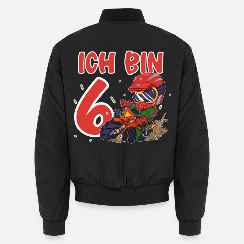 Ich Bin 6 Motocross Unisex Bomberjacke