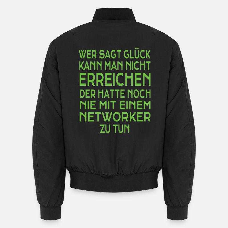 Network Marketing Geschenk - Unisex Bomberjacke - Schwarz