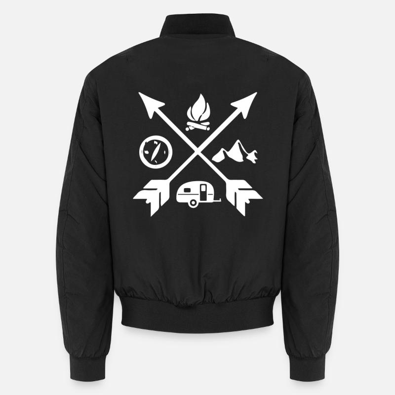 Camping - Bomber unisexe - noir