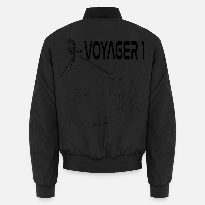 Sonde spatiale Voyager 1 noire Bomber unisexe