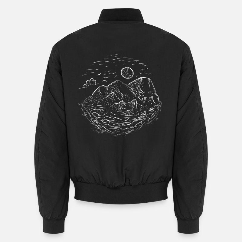 Mountains nature Unisex Bomber Jacket