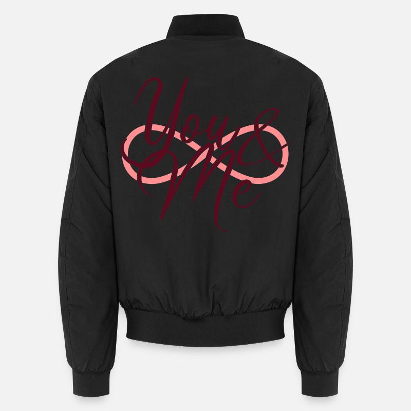 Toi et moi symbole de l'infini Bomber unisexe