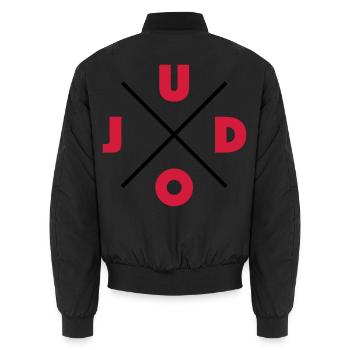 Judo - Bomber unisexe - noir - Dos - AI Model Male 185 light (185cm)