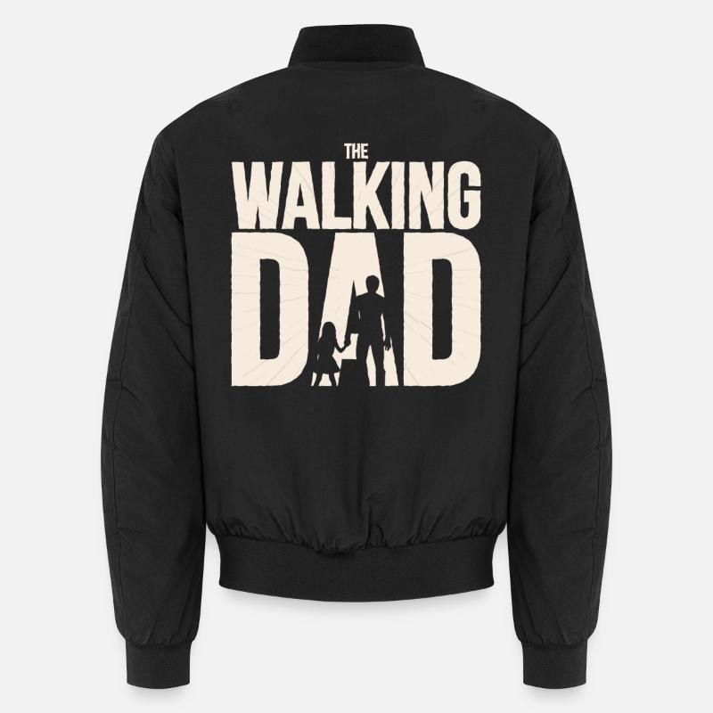 The Walking Dad - Unisex Bomber Jacket - black