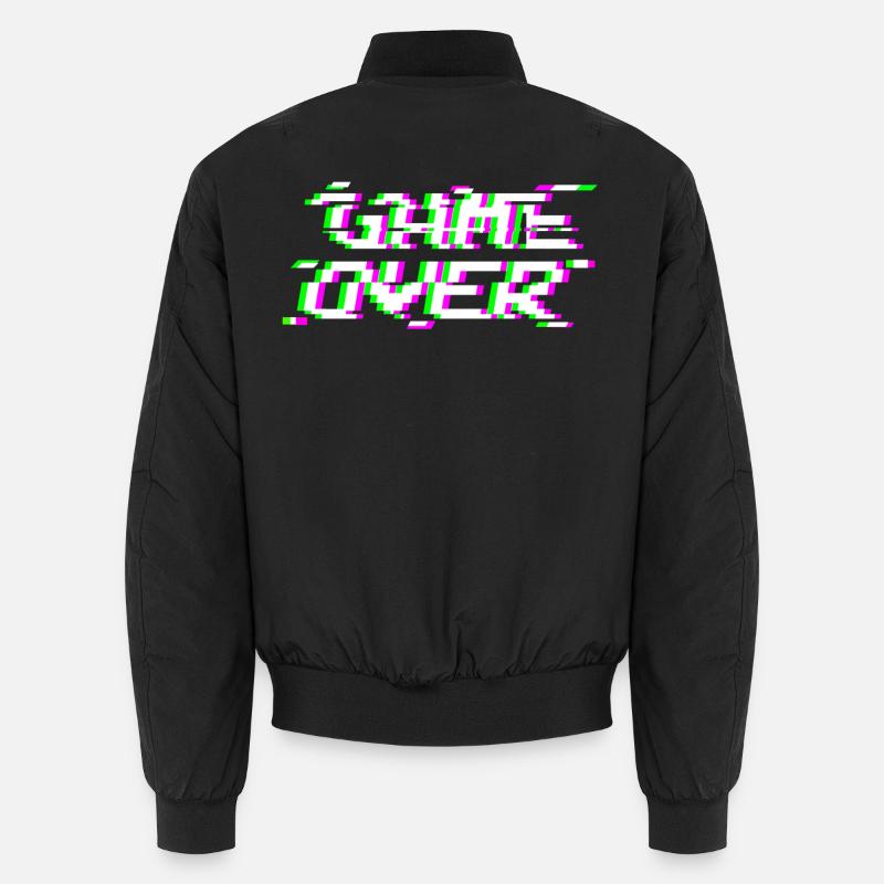 Game Over Glitch Unisex Bomberjacke