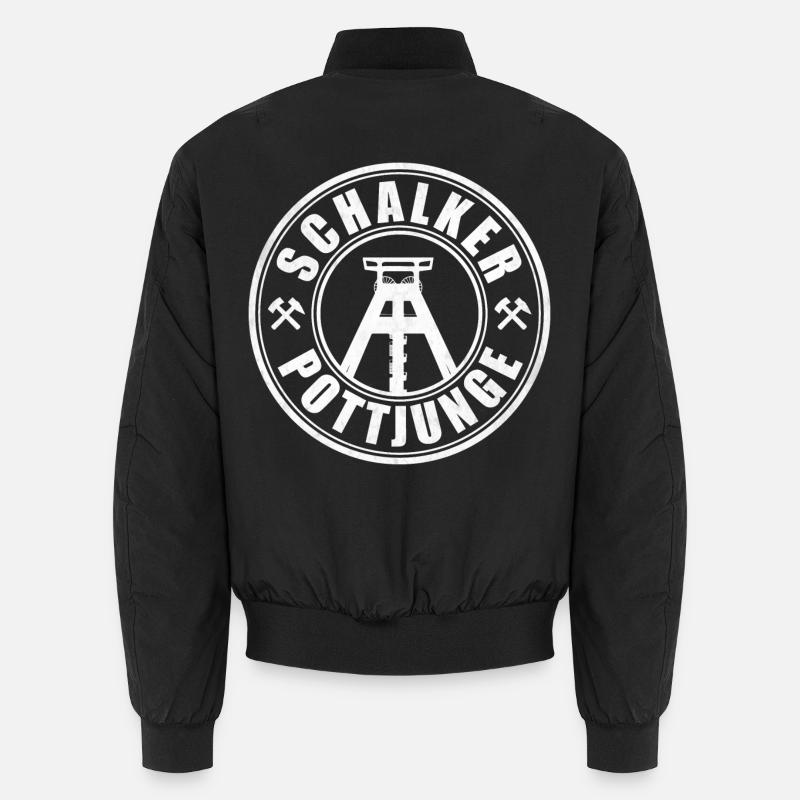 Schalker Pottjunge | Gelsenkirchen Ruhrpott Junge - Unisex Bomberjacke - Schwarz