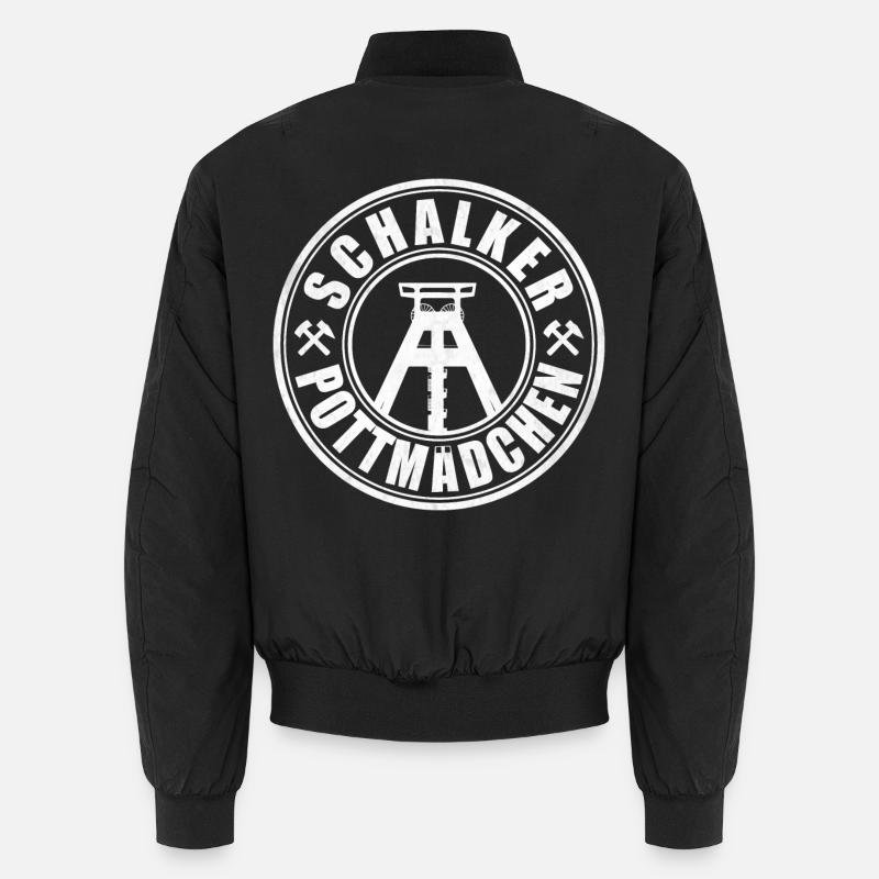 Schalker Pottmädchen | Ruhrpott Mädchen Unisex Bomberjacke
